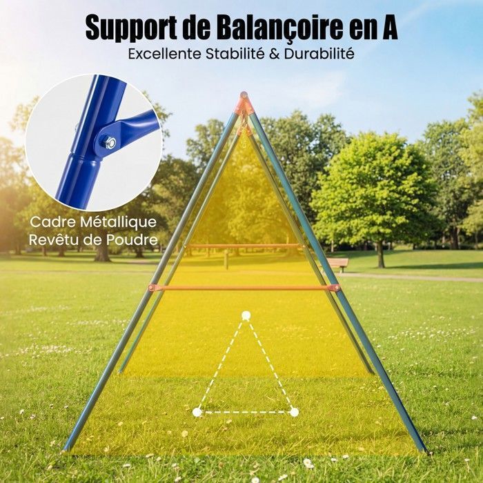 Balançoire Nid En Corde Yorbay – 120 Cm, Capacité 300 Kg, Noir – Idéale Pour Jardin Et Intérieur, Facile à Installer, Dès 3 Ans