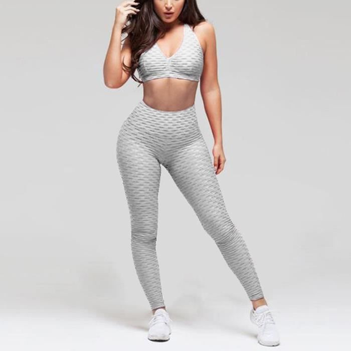 Legging de Sport Femme Minetom Compression Anti Cellulite