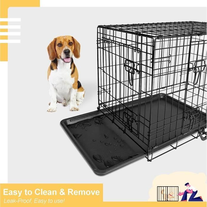 X-ZONE PET Cage pour chien avec couvercle, niche pour chien