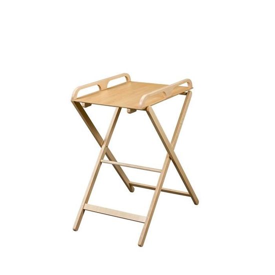 Combelle Table A Langer Jade Pliante Vernis Naturel Bois Vernis