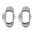 2X Connecteur D'Interface de Tuyau de Tuyau D'échappement de Fenêtre de Climatiseur Portable de 15 cm (Buse Plate) blanc