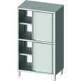 Armoire Haute Inox Traversante 2 Hauteurs Demi Porte