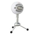 Microphone USB Blue Snowball pour Enregistrement, Streaming, Podcast, Gaming sur PC et Mac - Blanc-0