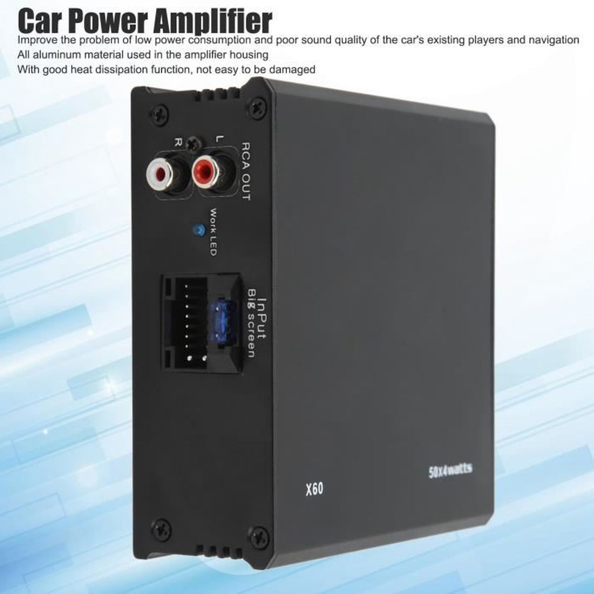 ERYUE - Égaliseur Audio Voiture 7 Bands | Ampli Paramétrique + Crossover | Réglage Pro Son Auto
