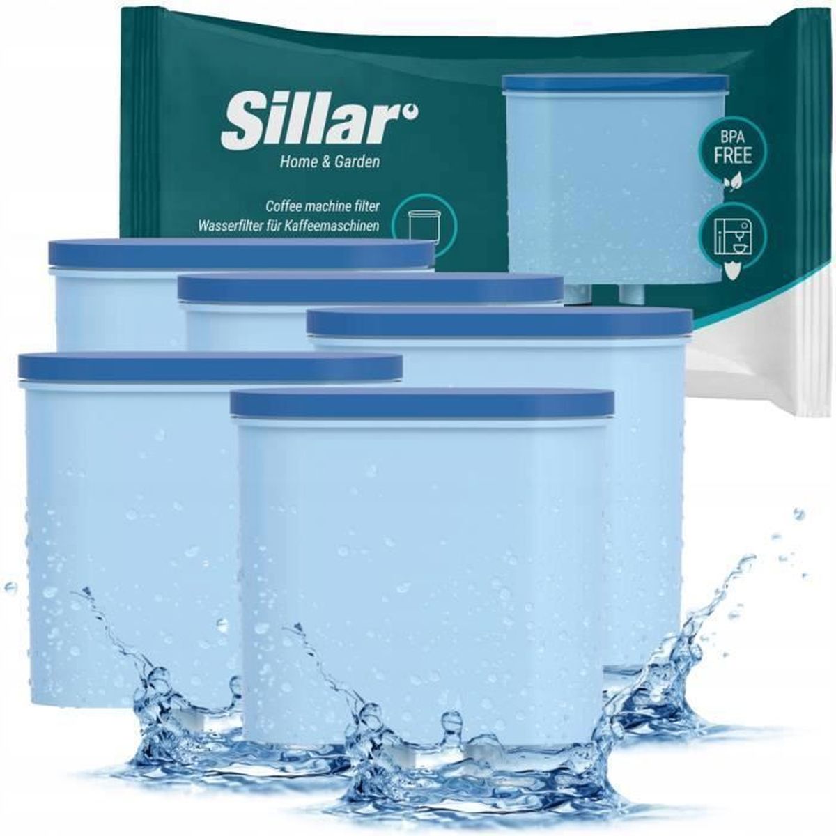 6 X Filtres à Eau Sillar De Remplacement De Philips AquaClean - Foto 4