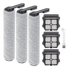 SODIAL PièCes de Rechange pour Aspirateur Sans Fil Tineco Floor ONE S5/Floor One S5 Pro 2, 3 Rouleaux de Brosse, 3 Filtres HEPA