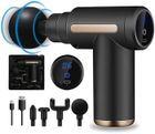 YIKXIULF Pistolet de Massage Musculaire mini massage Gun, 4 Têtes de Massage et l'Écran LCD