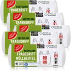 WEISS CANNON Lot De 100 Sacs Poubelle Avec Poignée, 50 Litres, 20 Pièces Par Rouleau, Résistants À La Déchirure Et Étanches Aux Liquides, [J49]