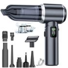 OEM Aspirateur Voiture - 18000Pa 4 in 1 - Aspirateur à Main Affichage LED - 3 Vitesses 80,000U/min - Maison, Voiture, Bureau