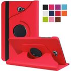 FULOZO Housse Samsung Galaxy Tab A6 10.1 - 360 Rotation Étui Coque Cuir Protection Pr Tablette Samsung Tab A6 10.1 SM-T580/T585–Rouge