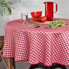 HOME MAISON Nappe ronde vichy rouge et blanc Multicolore Ø 160x160 cm