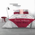 LES ATELIERS DU LINGE Parure de couette 100% Coton 47 fils Red Love 240x260 cm