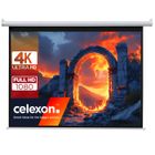 CELEXON Ecran de projection motorisé MAXLUM ivolum 200 x 150 cm - Format 4:3 - Home Cinema - FULL HD, 4K, 3D