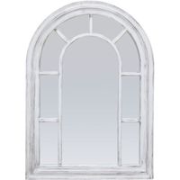 Miroir fenêtre Kiev blanc mural 72.5x52.5  pour salon, couloir, chambre à coucher/ style nordique