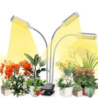 ZUYOO Lampe de Plante, Lampe de Croissance pour Plantes à 3 Têtes avec Cou de Cygne Flexible 360° pour Planter Plantes d'Intérieur