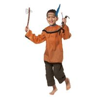 Déguisement Indien CESAR H674-002 pour enfant de 8 à 10 ans avec tunique, arc, flèches et tomahawk
