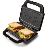 Appareil à Croque-Monsieur DOMO DO9195C - Noir - 900 Watts - Fonction sandwichs