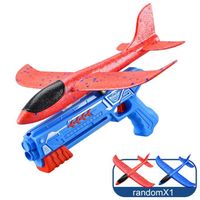 Drfeify Ensemble de jouets lanceur d'avion Pistolet d'avion catapulte en mousse avec lumières, jouets jouets casse-tete