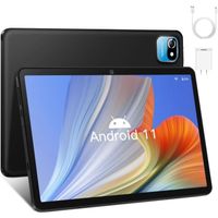 Tablette tactile 10.1" HD - DUODUOGO S10 - Stockage 64 Go ROM - Android 11 - Tape C-Bluetooth WiFi Version tablette PC pas cher