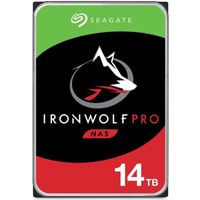 SEAGATE - Disque dur Interne - NAS IronWolf Pro - 14To - 7200 tr/min - 3.5"