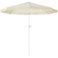 Ronde tuinparasol met franjes (D2.5 m) Mexico Perzikroze - Parasol