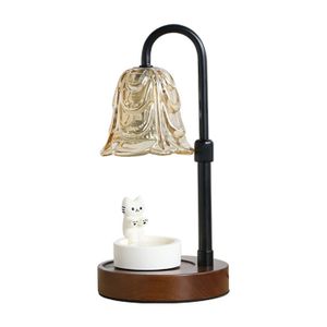 Blanc Lampe chauffante électrique pour Bougies en Pot, Lampe Chauffe-Bougie et Chauffe-Cire pour