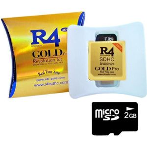 ACCESSOIRE - PIECE DETACHEE DE MANETTE 2020 R4 Gold Pro + 2GB carte mémoire R4i R4 3DS Li