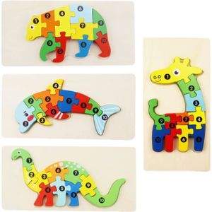 PUZZLE Puzzle en Bois Enfant 4 Pièces Jouet Montessori po