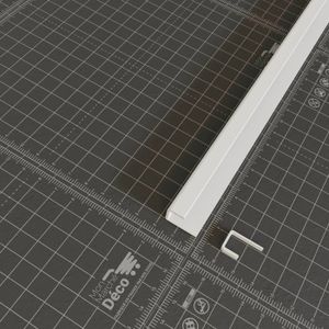 LAMBRIS BOIS - PVC Profil d'arrêt PVC blanc - h. 20 x l. 8mm - Longue