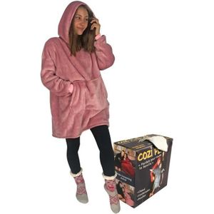 Orso hoodie - Orso rose sweat plaid à capuche géant – Orso Hoodie
