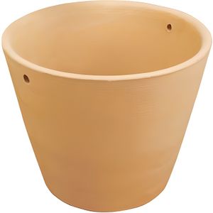 JARDINIÈRE - BAC A FLEUR Pot de fleur en terre cuite - MegaCrea DIY - 8 x 10 cm - Percé de 2 trous - Marron