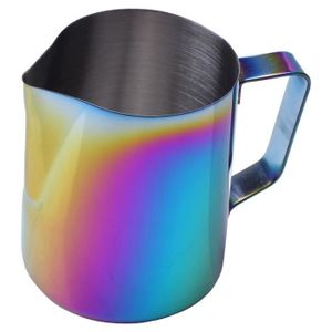 Tasse /à mousser le lait 600 ml//1000 ml Pichet /à caf/é /épaissi en acier inoxydable avec un bec verseur sans couvercle pour le caf/é au lait expresso et le lait moussant 600ML