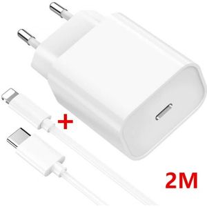 CÂBLE TÉLÉPHONE Chargeur Rapide USB-C + Câble 2 Mètre pour iPhone 