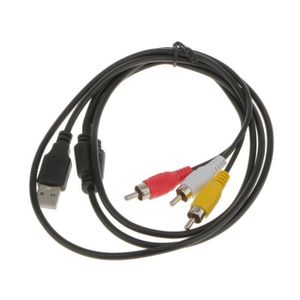 Câble De Faisceau Adaptateur Usb Vers Rca Câble Audio De Connecteur De Port De Connexion Rca Pour Système Usb Audio Après-Vente De Rechange Compatible avec Véhicule Après-Vente Pour Cube/Juke 