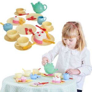 XXU Service à thé pour enfants Ensemble de thé de l'après-midi pour enfant  Simulation innovante, y compris théière tasses XU010