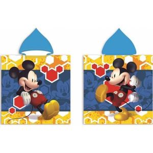 SORTIE DE BAIN Mickey Disney - Poncho de bain à capuche 50 x 100 cm