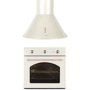 Klarstein Pack Cuisson Four Encastrable De 55 Litres Classe A Hotte Murale Aspirante Design Retro Lampes Halogenes 430m H Achat Vente Lot Petite Cuisson Cdiscount