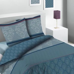 Housse de Couette 140x200 160x200 200x200 200x220 cm Parure De Lit Tissu Coton