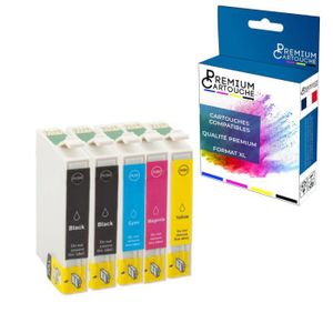 ✓ Pack 15 cartouches compatibles EPSON T129XL couleur pack en stock -  123CONSOMMABLES
