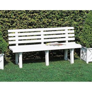 Banc De Jardin Pvc Blanc Achat Vente Pas Cher