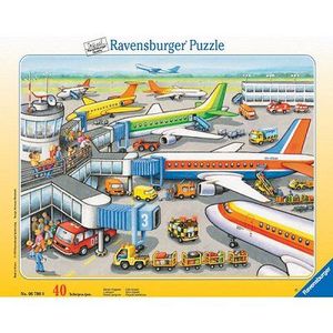 PUZZLE Puzzle 40 pièces - Aéroport : Zone d'embarquement - RAVENSBURGER - Voyage et cartes - Enfant - Intérieur
