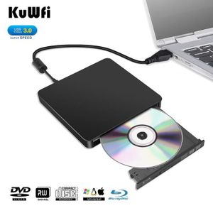 Lecteur Blu Ray Dvd externe 3D, USB 3.0 et Type-c Bluray Lecteur de DVD  Bluray Hc51-3