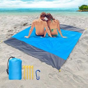 Couverture de pique-nique, couverture de plage 210x200cm Imperméable et  résistante au sable Couverture de camping