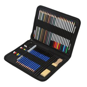 KIT DE DESSIN Kaifshop - ensemble de croquis Kit de crayons à dessin peinture professionnelle croquis ensemble de crayons de couleur c