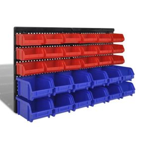 Paniers Rangement 1.8l Kigima Lot De 6 Paniers Rangement 1,8L - Bleu - 25x16x7 Cm - Sans BPA Rangement Maison Pratique