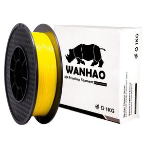 FIL POUR IMPRIMANTE 3D Filament TPU Premium Jaune WANHAO - 1.75mm, 0.5kg 