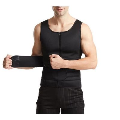 Gilet De Sudation Homme Donason – Débardeur Sauna Amincissant, Compression Ventre Plat, Zippé, Pour Fitness Et Gym