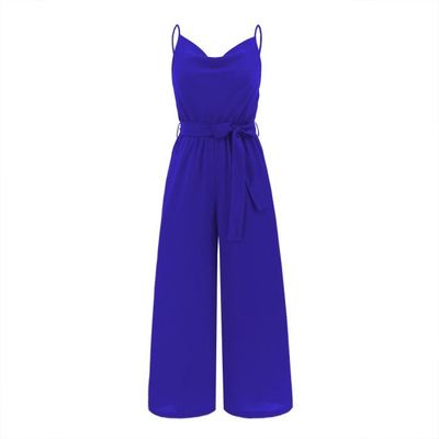 Haibang Combinaison Femme Été - Sans Manches, Bretelles Réglables - Jumpsuit Loose Avec Poches