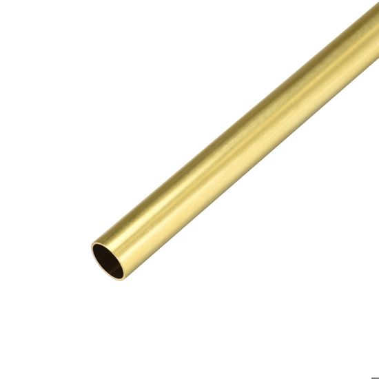 Sourcing Map Tube Laiton Rond 300mm Longueur 4.5mm Diamètre Externe 0.2mm Paroi Épaisseur Sans Couture Droit Tuyau 2 Pcs