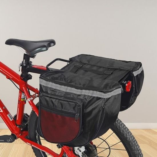 Sac Pour Velo No5054 Rougesac Coffre Velo Etanche Bagage Velo Route Vtt Double Sacoche Arriere Porte Velo Siege Arriere Etui Prix Pas Cher Cdiscount